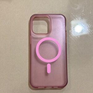 Pink Phone Case with Ring Holder